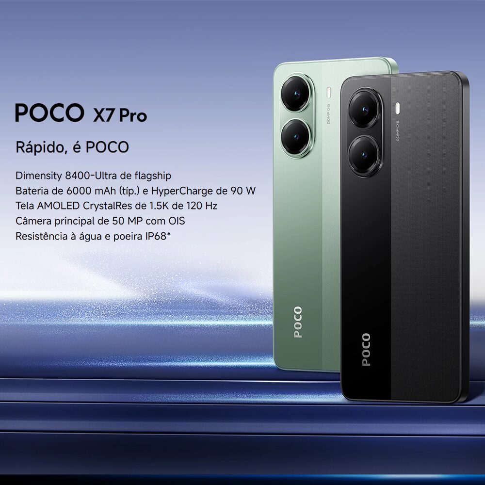 Smartphone POCO X7 Pro 512 GB 12 GB RAM 5G – Tela AMOLED 6,67″ 120 Hz, Dimensity 8400-Ultra, Câmera 50 MP OIS, Android 14 - Image 2