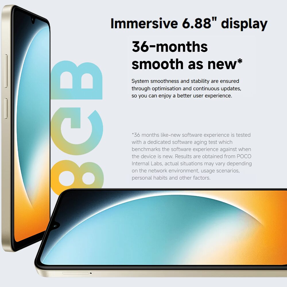 Smartphone Poco C71 64 GB 3 GB RAM – Tela 6,74″ HD+, Processador Unisoc T606, Câmera 50 MP IA, Bateria 5000 mAh - Imagem 5