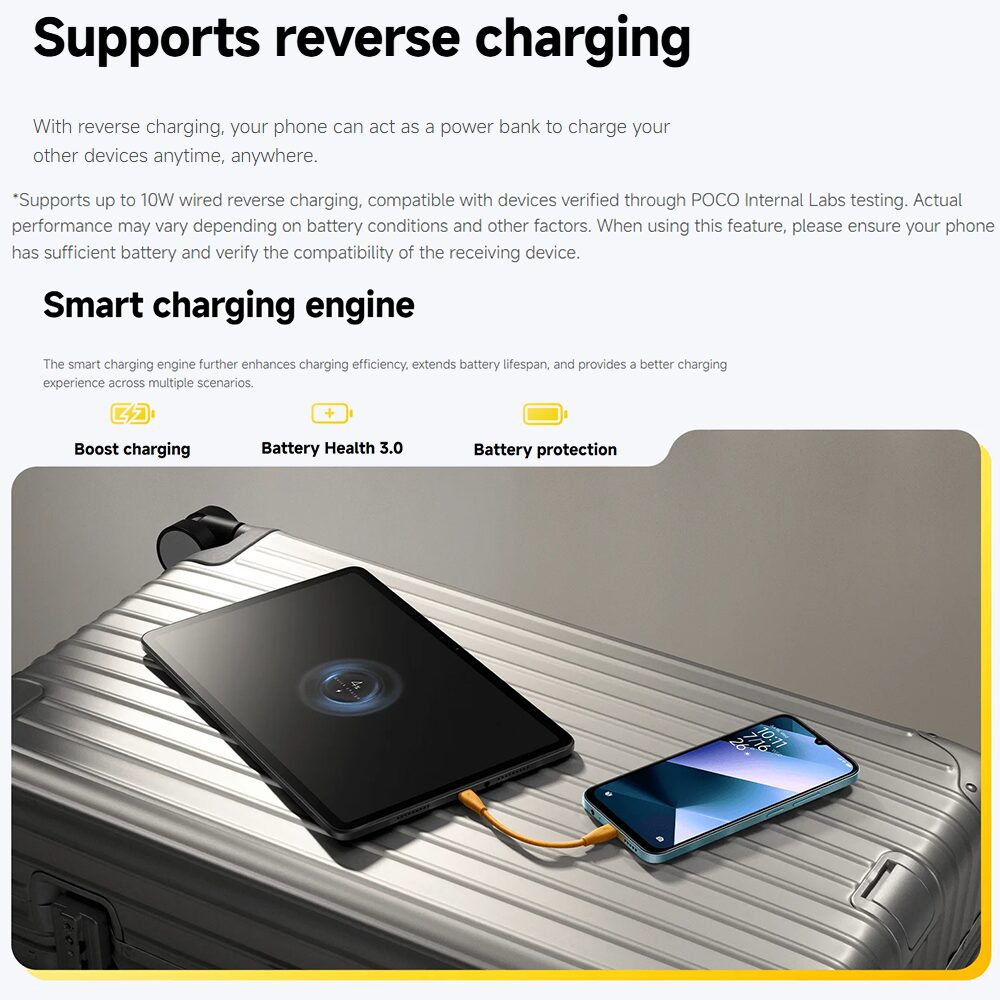 Smartphone Poco C85 256 GB 8 GB RAM – Tela 6,74″ HD+, Processador Helio G85, Câmera Dupla 50 MP IA, Bateria 5000 mAh, Android 14 - Imagem 14