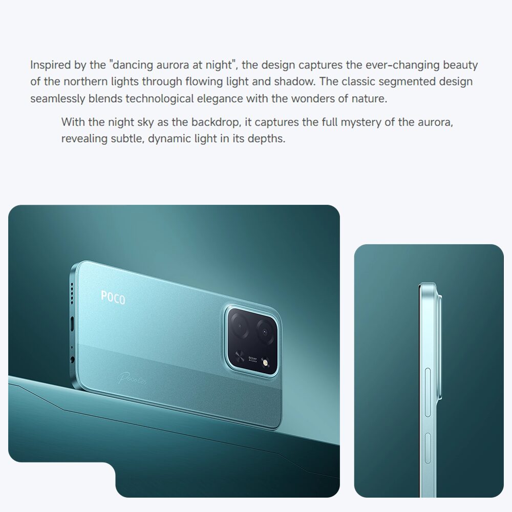 Smartphone Poco C85 256 GB 8 GB RAM – Tela 6,74″ HD+, Processador Helio G85, Câmera Dupla 50 MP IA, Bateria 5000 mAh, Android 14 - Imagem 7