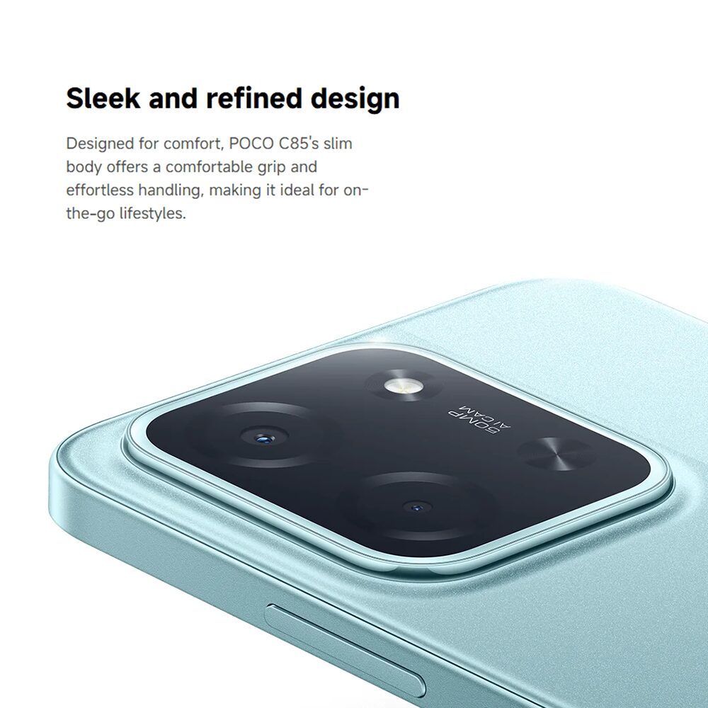 Smartphone Poco C85 256 GB 8 GB RAM – Tela 6,74″ HD+, Processador Helio G85, Câmera Dupla 50 MP IA, Bateria 5000 mAh, Android 14 - Imagem 8