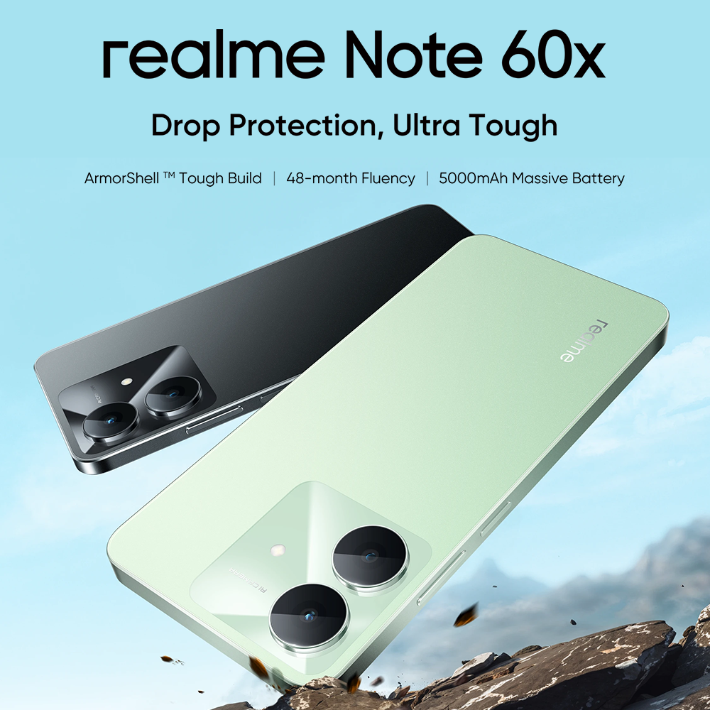 Realme Note 60X 128/4GB – Tela 6,6″ 90 Hz, Android 13, Bateria 5000 mAh - Imagem 2