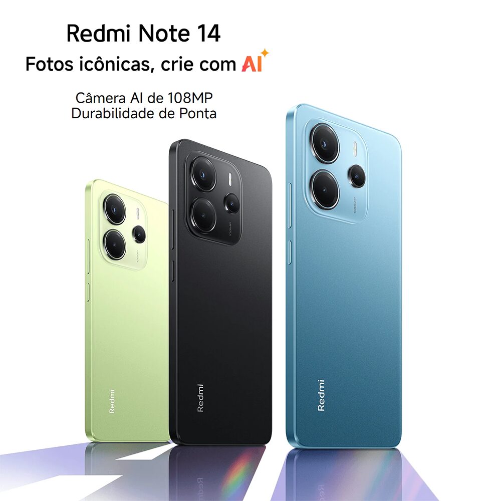 Smartphone Redmi Note 14 256 GB 8 GB RAM – Tela AMOLED 6,67″ 120 Hz, Snapdragon 685, Android 14, Bateria 5000 mAh - Imagem 2