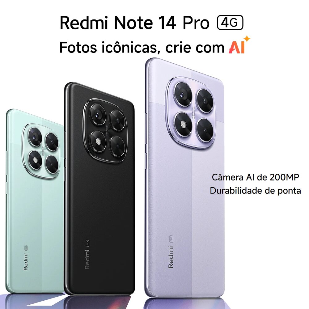 Smartphone Redmi Note 14 Pro 256 GB 8 GB RAM 4G – Tela AMOLED 6,67″ 120 Hz, Snapdragon 685, Android 14, Bateria 5000 mAh - Imagem 10