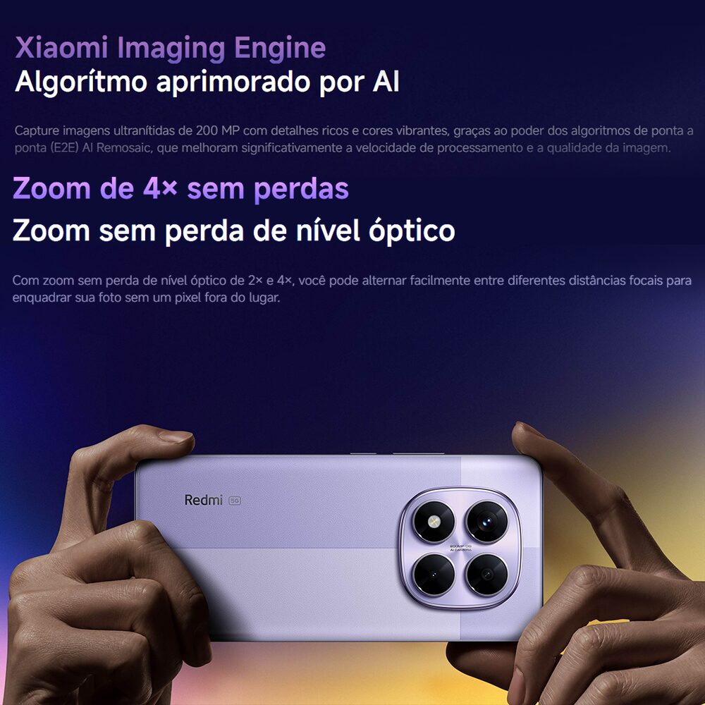 Smartphone Redmi Note 14 Pro 256 GB 8 GB RAM 5G – Tela AMOLED 6,67″ 120 Hz, Snapdragon 685, Android 14, Bateria 5000 mAh - Imagem 10