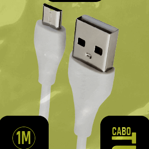 Cabo Plaquê Turbo USB 3.0 para V8 3A (1m) – PQ-01