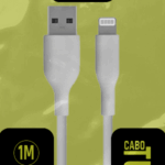 Cabo Plaquê Turbo USB 3.0 para Lightning 3A (1m) – PQ-03