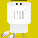 Carregador Turbo Plaquê PQ320C – Kit com Cabo Tipo C, Dual USB, 15W