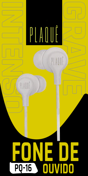 Fone de Ouvido Plaquê PQ16 - Grave Intenso e Som Envolvente