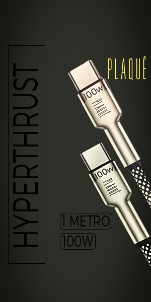 Cabo Plaquê Hyperthrust Titanium Tipo-C Tipo-C 100W (1m)
