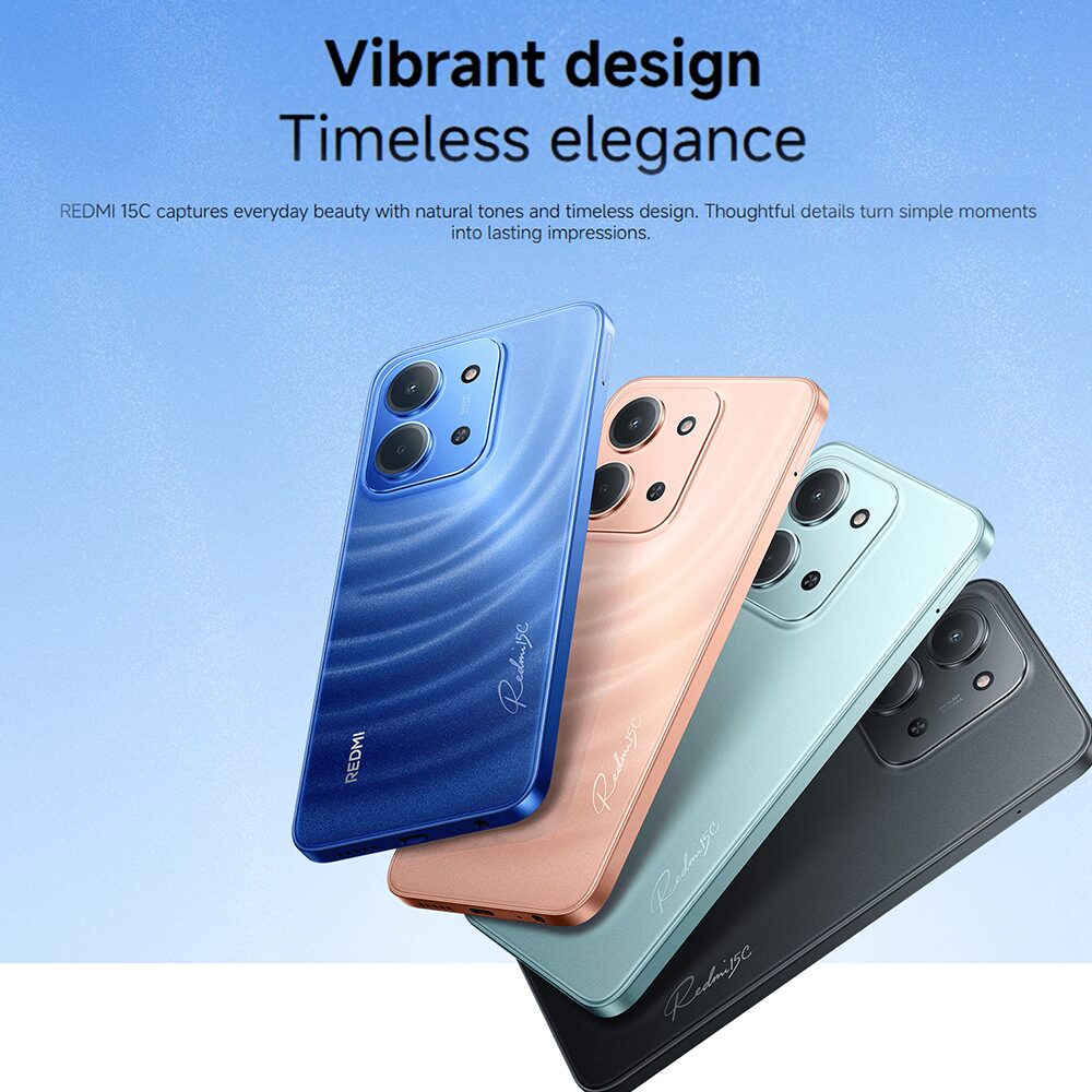 Redmi 15C 128GB 4GB RAM – Tela 6,9″ HD+ 120 Hz, Android, Bateria 6000 mAh - Imagem 3