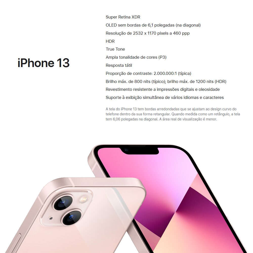 iPhone 13 128 GB - Semi novo Vitrine (Saúde da bateria 85%-100%) - Imagem 2