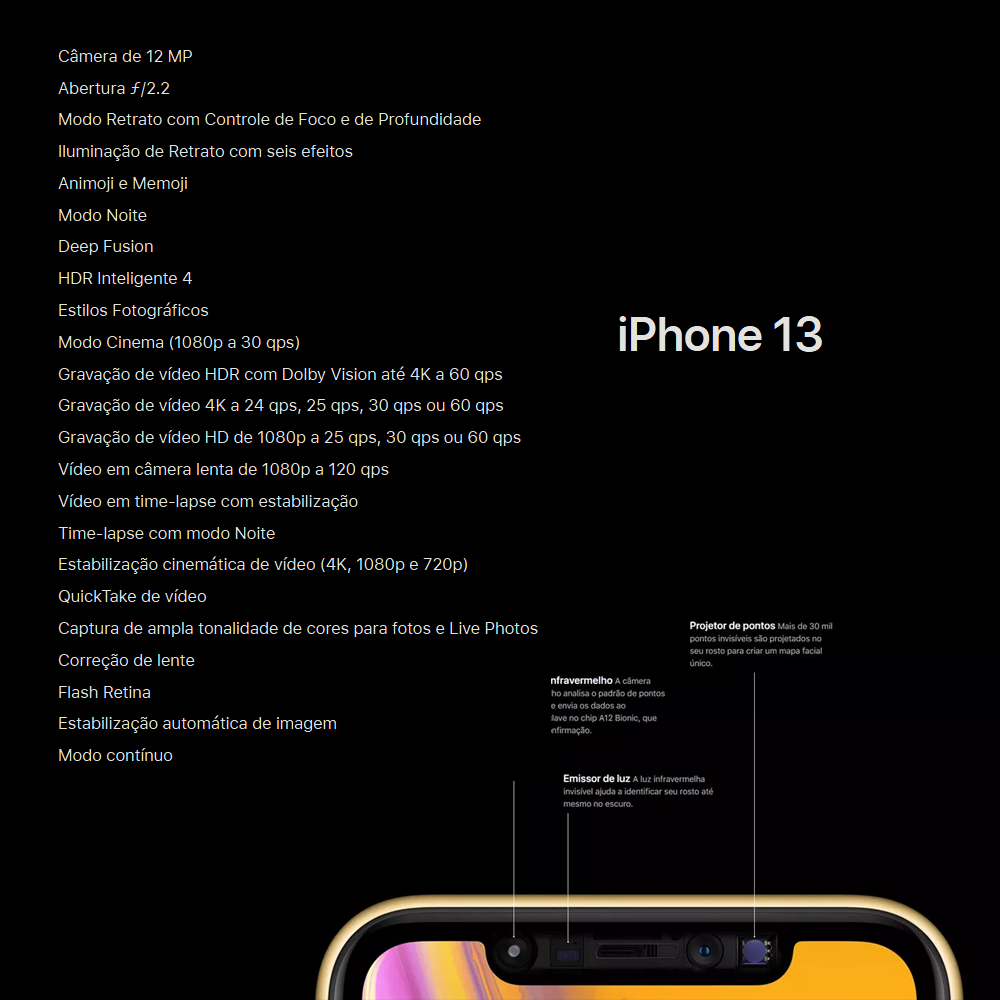 iPhone 13 128 GB - Semi novo Vitrine (Saúde da bateria 85%-100%) - Imagem 5