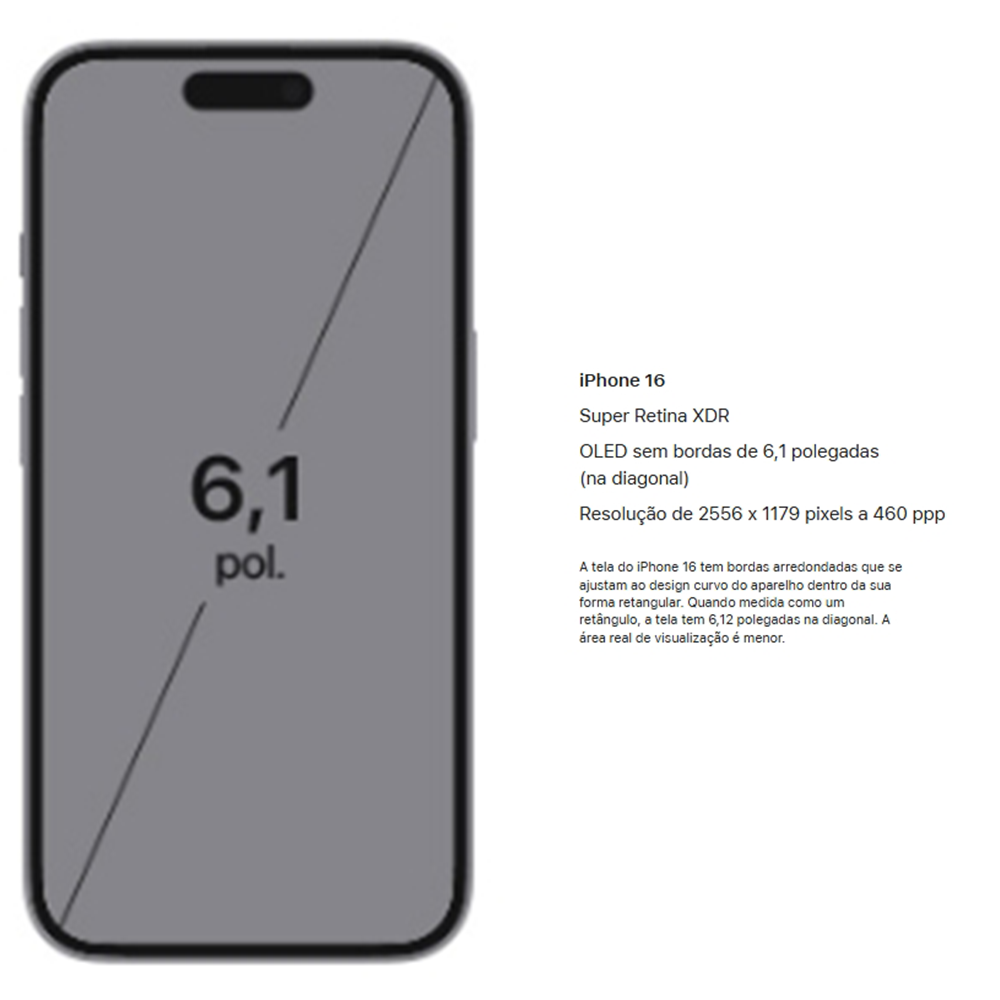 iPhone 16 128 GB - seminovo vitrine (saúde da bateria 100%) - Imagem 2