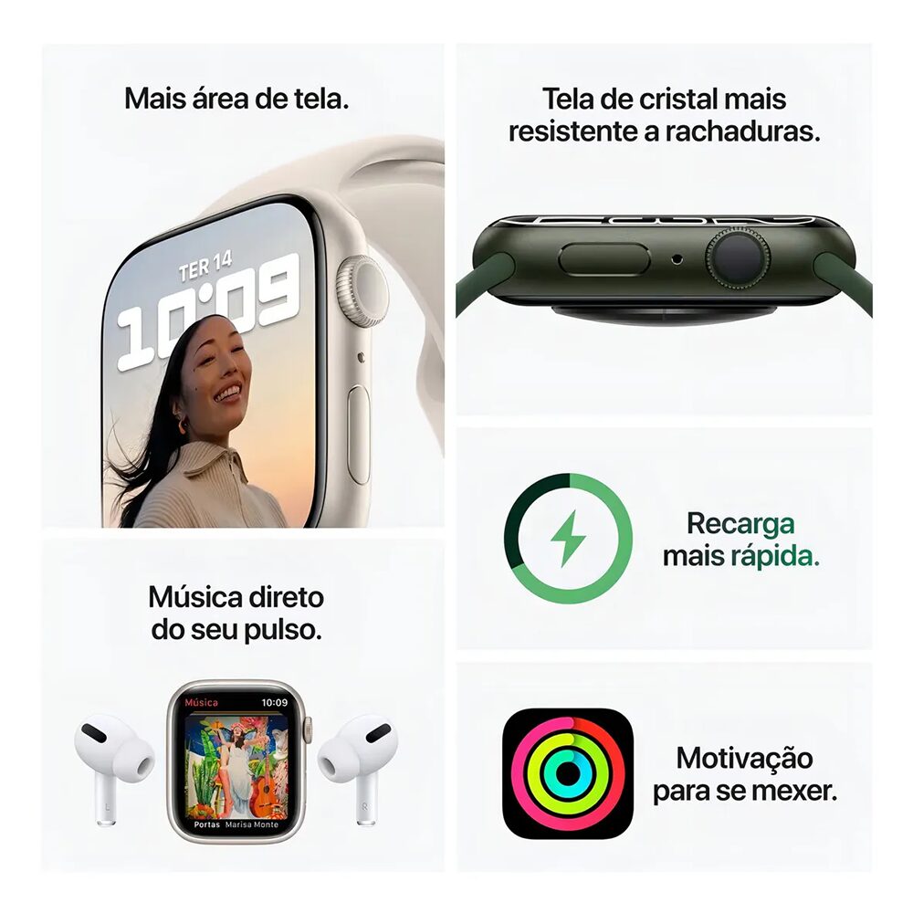 Smartwatch Bazik Prime W34+ – Tela Full Touch, Monitor Cardíaco, Android/iOS - Imagem 4