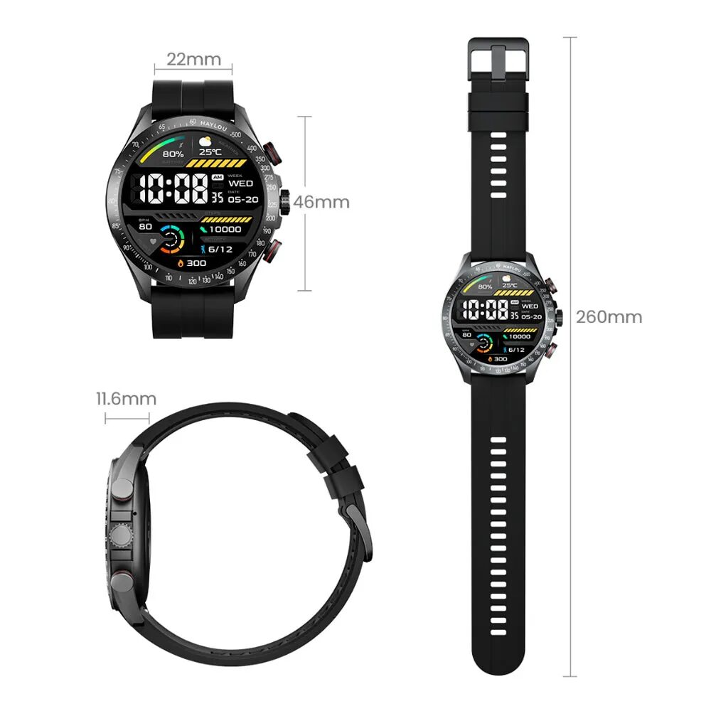 Relógio Smartwatch Xiaomi Haylou Solar Pro LS18 – IP68 – Android / iOS - Image 2