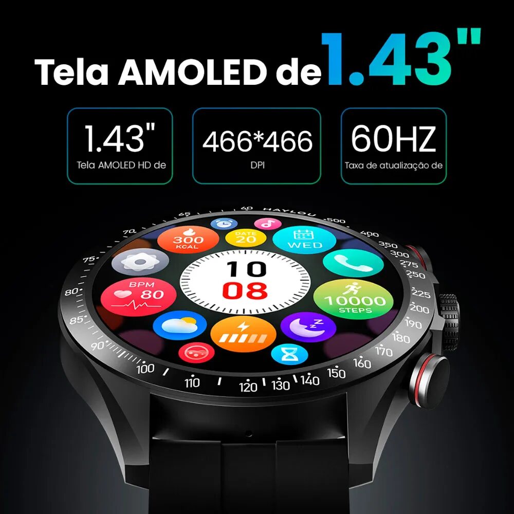 Relógio Smartwatch Xiaomi Haylou Solar Pro LS18 – IP68 – Android / iOS - Image 6
