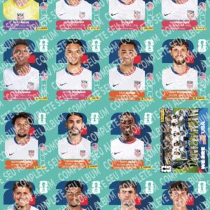 USA - Guia Digital PDF – Seleções Copa do Mundo 2026 (Álbum de Figurinhas | Versão Organizada PARA IMPRESSÃO)