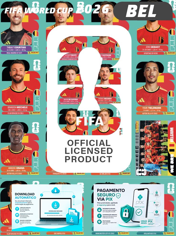 Figurinhas Copa 2026 para Imprimir Belgium