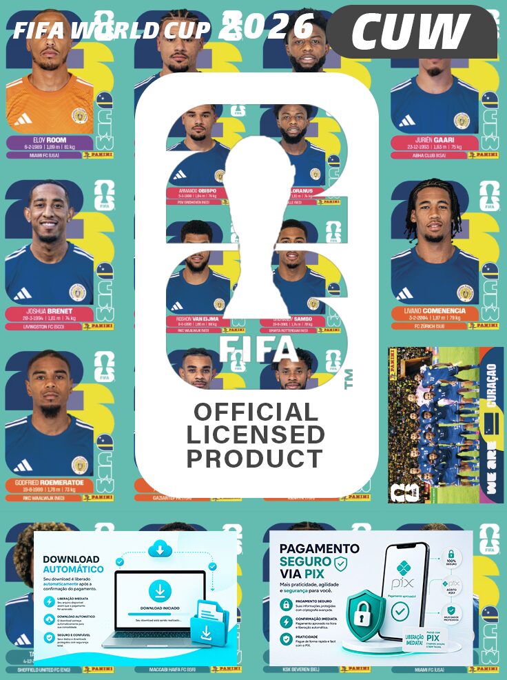 Figurinhas Copa 2026 para Imprimir Curaçao