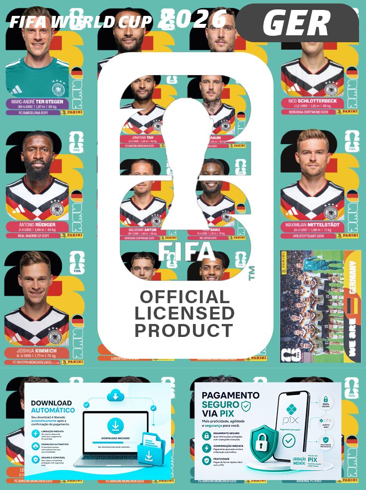 Figurinhas Copa 2026 para Imprimir Germany
