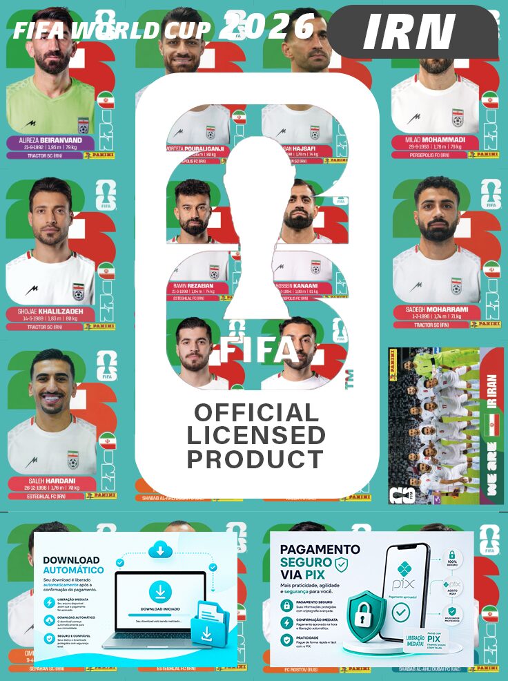 Figurinhas Copa 2026 para Imprimir Iran