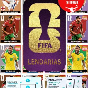 Figurinhas Copa 2026 Lendarias para Imprimir