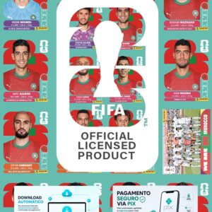 MOROCCO - Guia Digital PDF – Seleções Copa do Mundo 2026 (Álbum de Figurinhas | Versão Organizada PARA IMPRESSÃO)