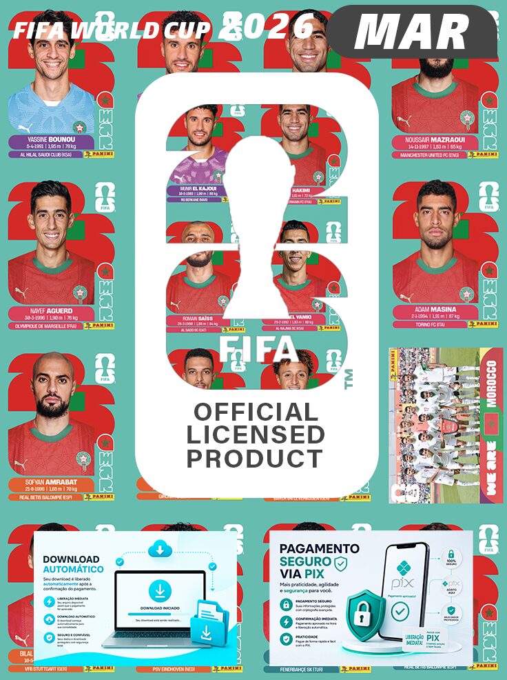 Figurinhas Copa 2026 para Imprimir Morocco