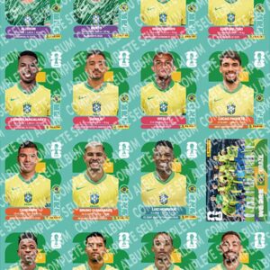 BRASIL - Guia Digital PDF – Seleções Copa do Mundo 2026 (Álbum de Figurinhas | Versão Organizada PARA IMPRESSÃO)