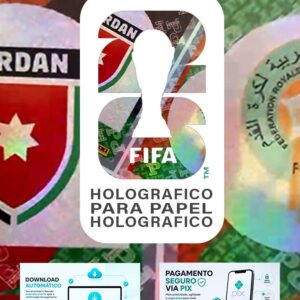 Escudos Holográficos Copa 2026 para Imprimir PDF