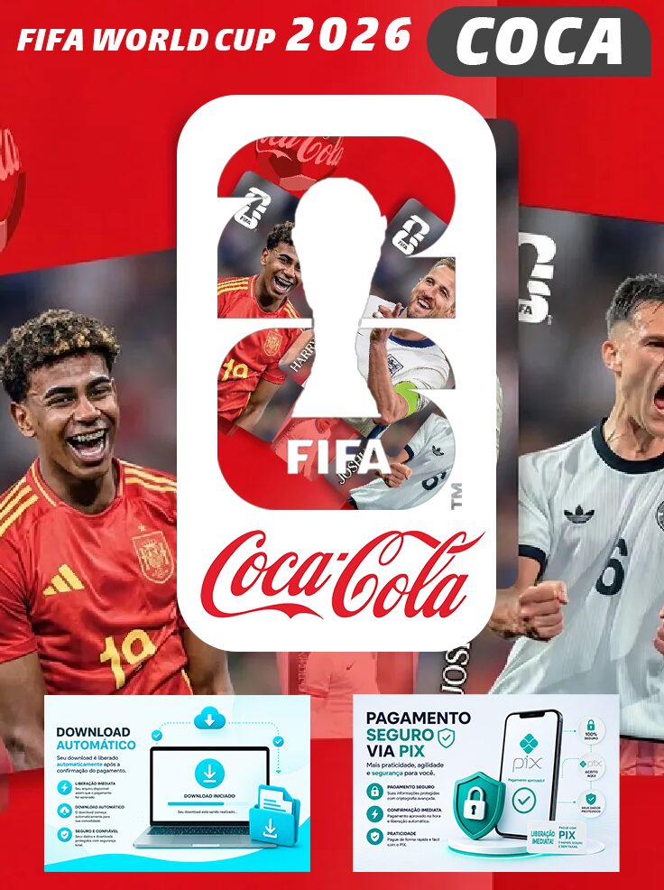 Figurinhas Copa 2026 para Imprimir Coca Cola