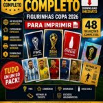Pack Completo Figurinhas Copa 2026 para Imprimir PDF