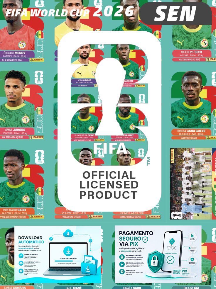 Figurinhas Copa 2026 para Imprimir Senegal