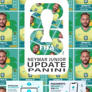 Neymar Jr Figurinhas Copa 2026 para Imprimir