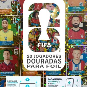 Figurinhas Douradas Americanas Copa 2026 para Imprimir PDF